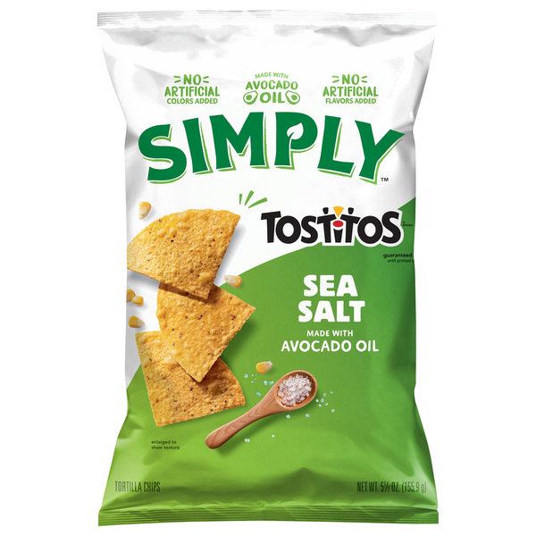 Simply Tostitos Avocado Oil Sea Salt Tortilla Chips