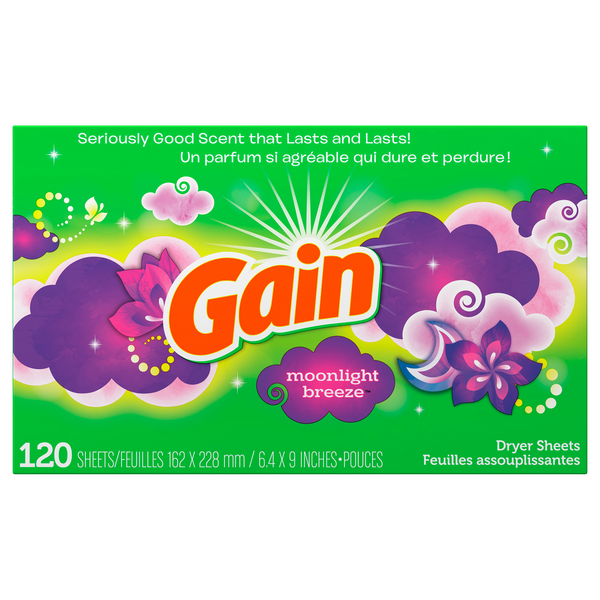 Save on Gain Dryer Sheets Moonlight Breeze Order Online Delivery Stop & Shop
