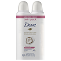 Dove Advanced Care Caring Coconut Antiperspirant Deodorant Dry Spray-2ct
