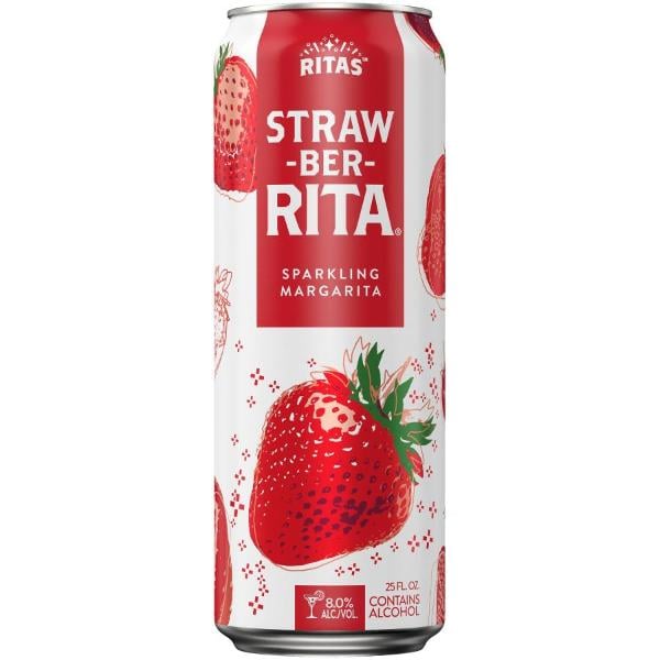 Rita's Sparkling Margarita Straw-Ber-Rita (Single)