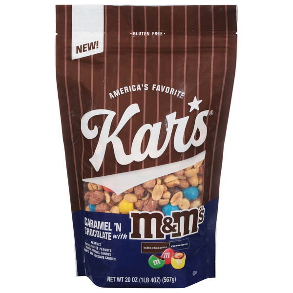 Kar's Caramel & Chocolate Snack Mix with M&M's