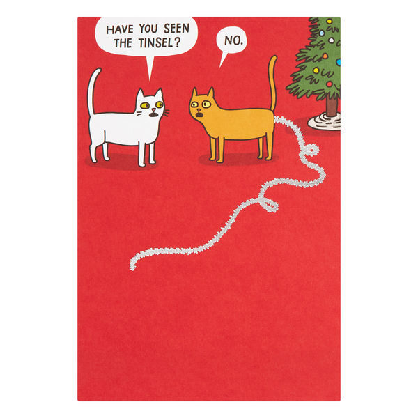 Hallmark Shoebox Christmas Greeting Card (Cat)