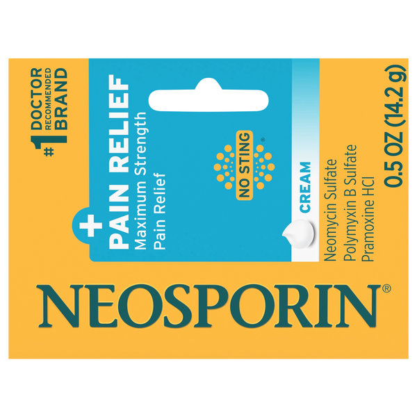 Neosporin + Pain Relief Antibiotic Cream Maximum Strength