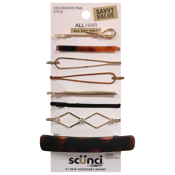 Scunci All Hair Decorative Pins