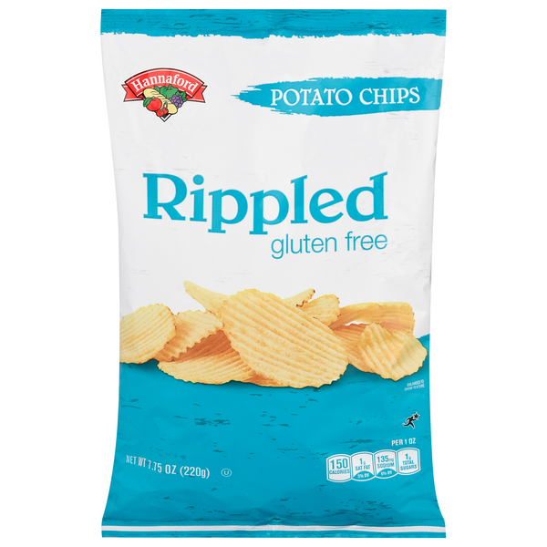 Hannaford Gluten Free Rippled Potato Chips