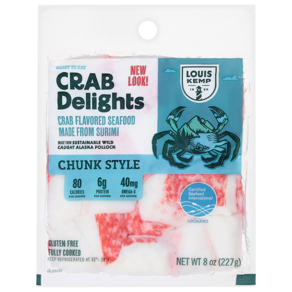 Louis Kemp Crab Delights Chunk Imitation Crab Meat Fresh