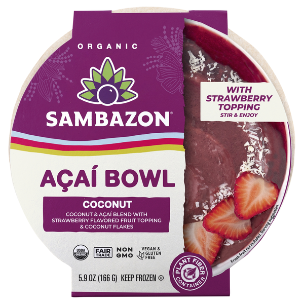 Sambazon Organic Vegan Coconut Acai Bowl Frozen