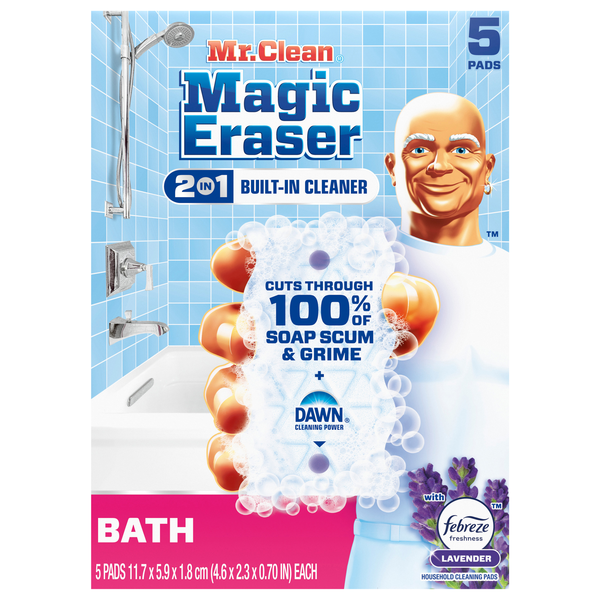 Mr. Clean Magic Eraser Ultra Bath Lavender Scent Bath Cleaning Pads