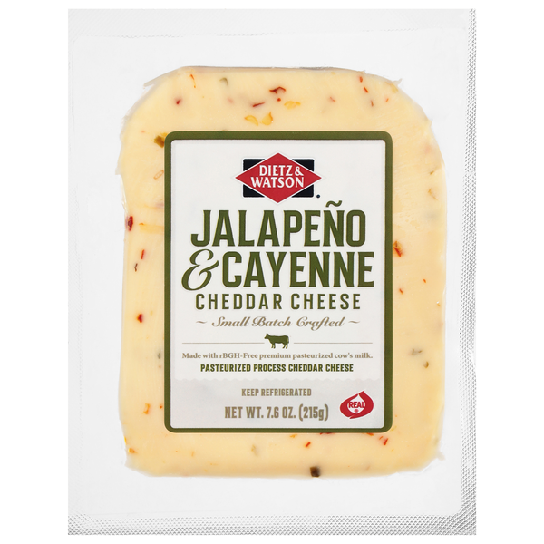 Dietz & Watson Jalapeno & Cayenne NY State Cheddar Cheese Block