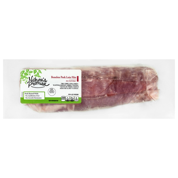 Nature's Promise Boneless Pork Loin Filet Fresh