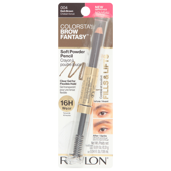 Revlon ColorStay Brow Fantasy Soft Powder Pencil Dark Brown 004