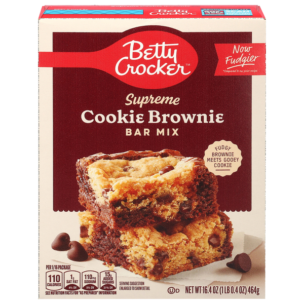 Betty Crocker Supreme Cookie Brownie Bar Mix