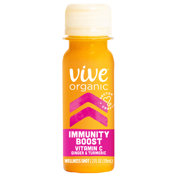 Vive Organic Vitamin C Ginger Turmeric Immunity Boost Wellness Shot