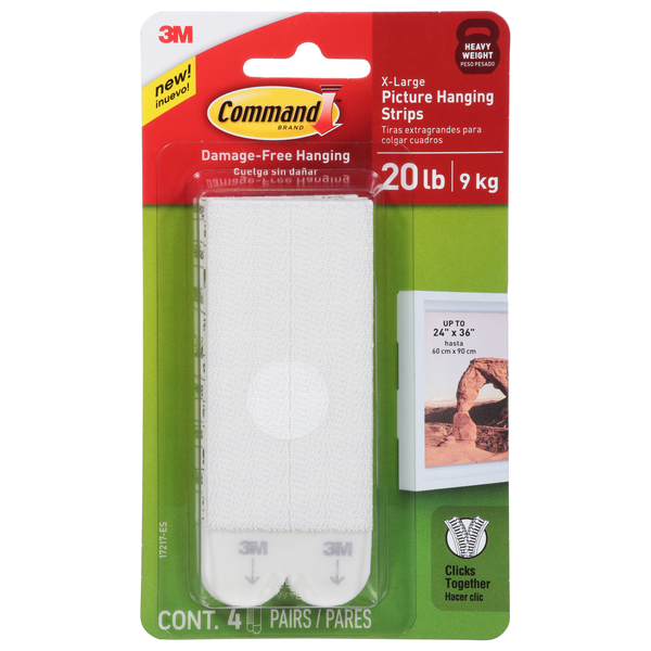 Command Heavy Weight Picture Hanging Strips X-Large