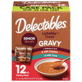 Delectables Gravy Senior 10+Yrs Lickable Cat Treats Variety Pack - 12 ct