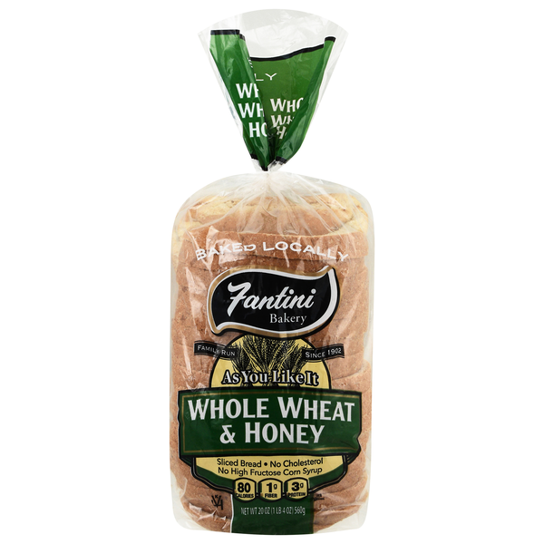 Fantini Whole Wheat & Honey Sliced Bread