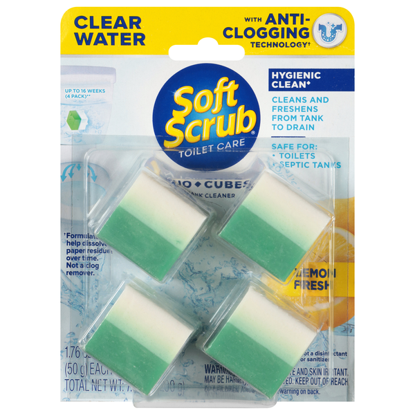 Soft Scrub Duo-Cubes Lemon Fresh In-Tank Toilet Bowl Cleaner - 4 ct