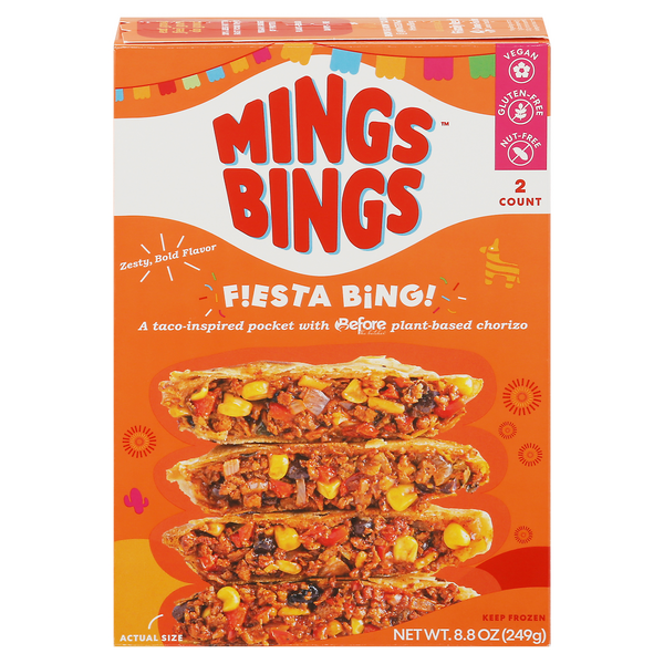 Save on Mings Bings Fiesta Bing! Pocket PlantBased 2 ct Order Online Delivery Giant