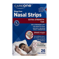 CareOne Drug Free Extra Strength Tan Nasal Strips