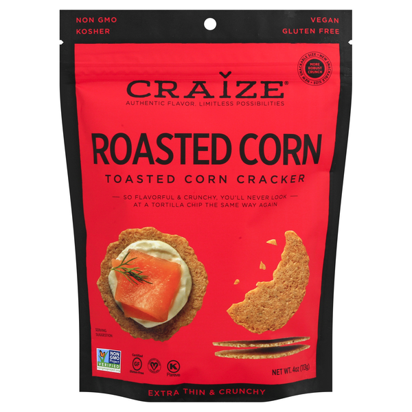 toasted corn crackers