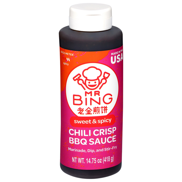 Mr Bing Sweet & Spicy Chili Crisp BBQ Sauce