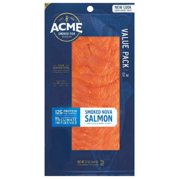 Acme Pre-Sliced Smoked Nova Salmon