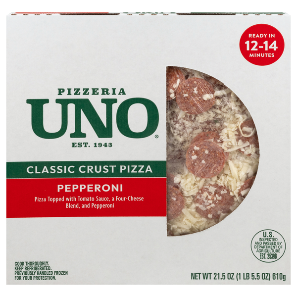 Pizzeria Uno Classic Crust Pepperoni Pizza Refrigerated