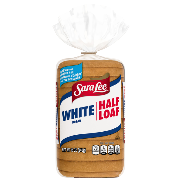 Sara Lee Half Loaf White Bread Sliced