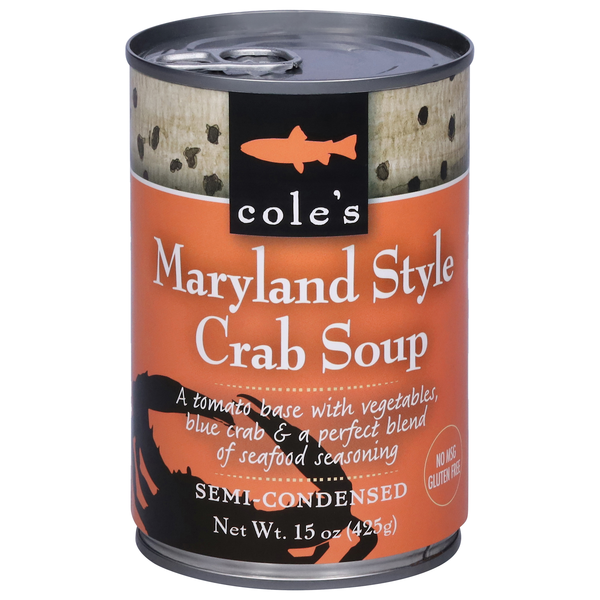 Cole's Semi-Condensed Gluten Free Maryland Style Crab Soup