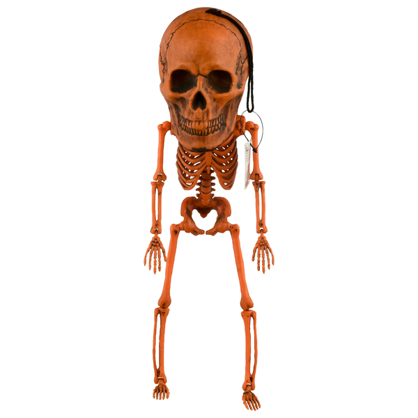 Fun World Halloween Orange Skeleton Decor