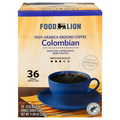 Food Lion Colombian Medium Roast Single Serve Coffee Cups