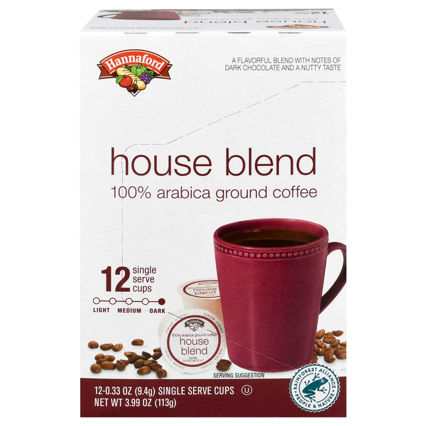 Hannaford House Blend Dark Roast Single Serve Coffee Cups