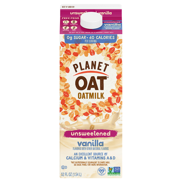 Planet Oat Unsweetened Vanilla Oatmilk