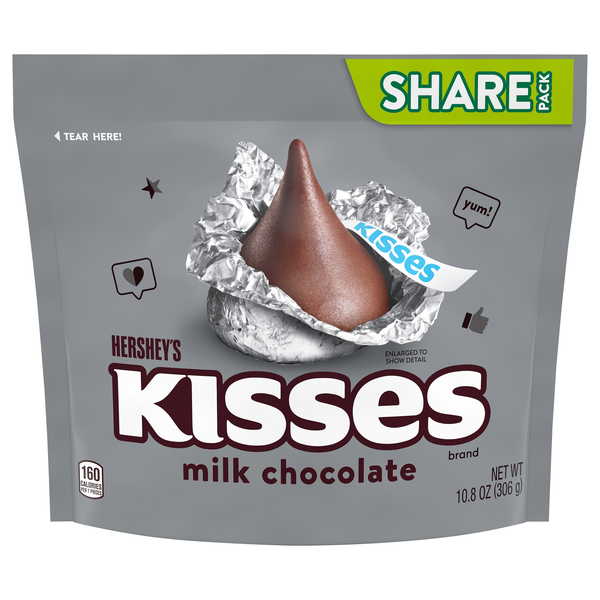 Hershey's KISSES Milk Chocolate Candy Share Pack
