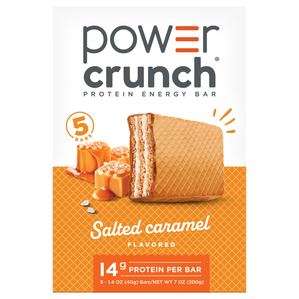 Power Crunch Salted Caramel 13g Protein Energy Bars - 5 ct