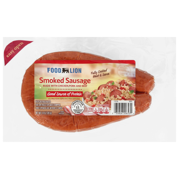 Food Lion Chicken Pork & Beef Smoked Sausage