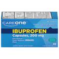 CareOne Ibuprofen Mini Capsules Pain Reliver 200 mg Softgels
