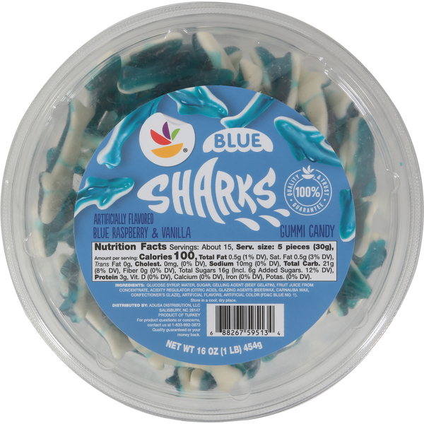Save on Our Brand Blue Sharks Gummi Candy Order Online Delivery | MARTIN'S