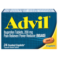 Advil Ibuprofen Pain Relief 200mg Coated Caplets