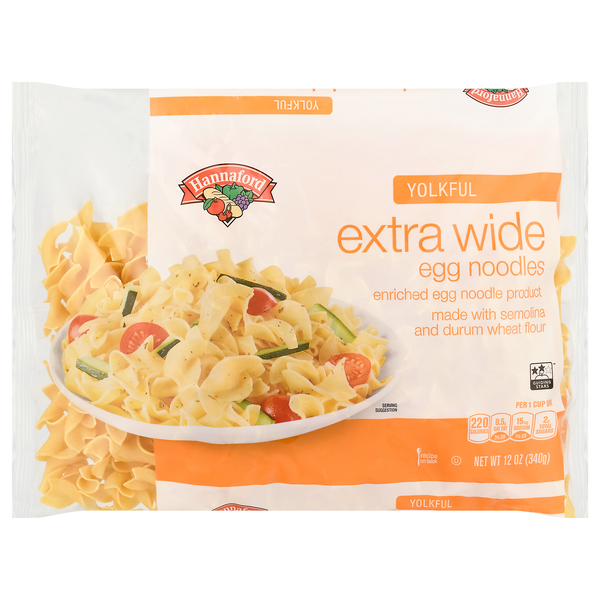 Hannaford Yolkful Extra Wide Egg Noodles