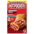 HOT POCKETS Pepperoni Pizza Garlic Buttery Crust Sandwiches - 12 ct Frozen