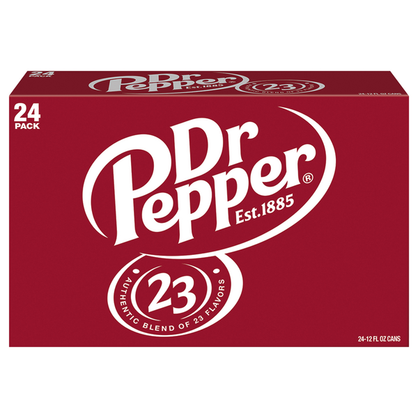 Dr Pepper Soda - 24 pk