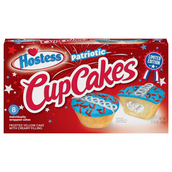 Hostess Patriotic Cupcakes - 8 ct