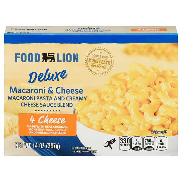 Food Lion Deluxe Four Cheese Macaroni & Cheese Dinner