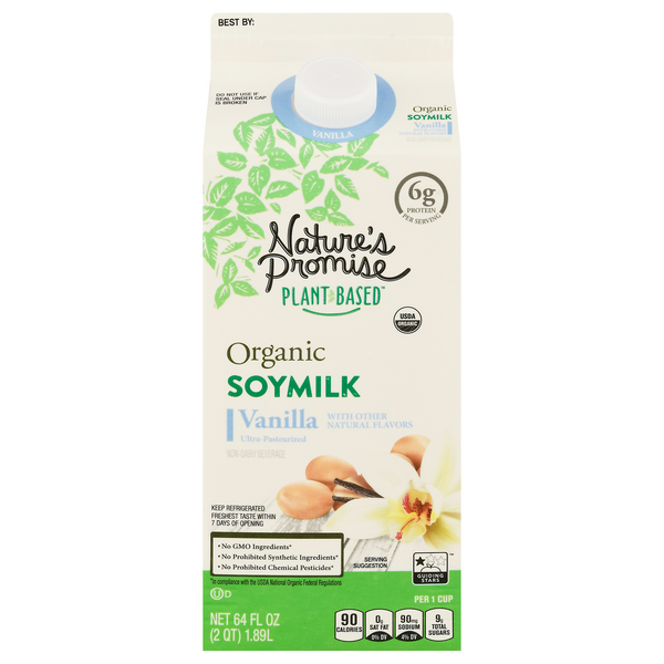 Save on Nature's Promise Organic Vanilla Soy Milk Order Online Delivery