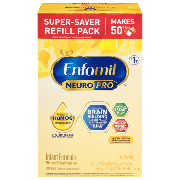 Enfamil NeuroPro Powder Infant Formula with Iron - 2 ct