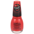 SinfulColors Quick Bliss Fast Dry Nail Polish Cherry Chaser 2672