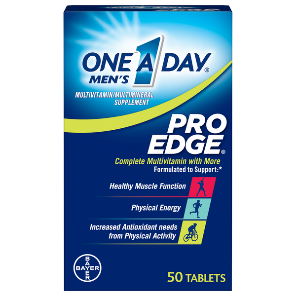 One A Day Men's Pro Edge Complete Multivitamin with More Tablets