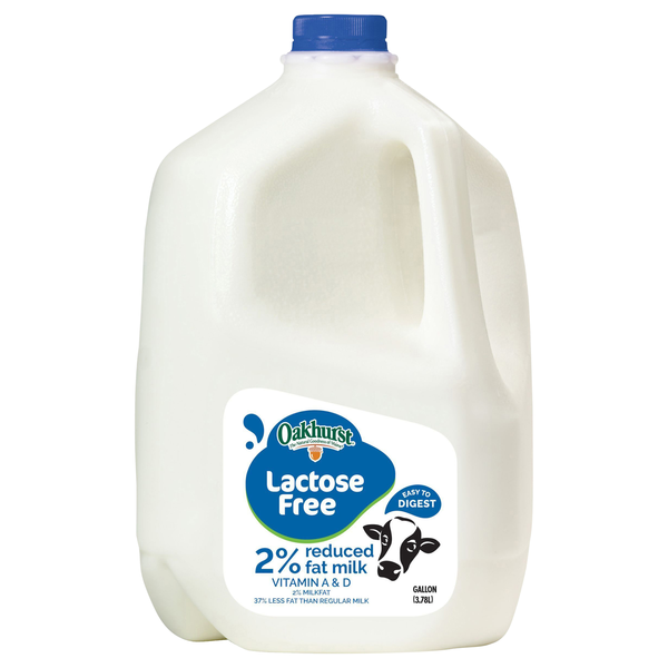 Oakhurst Lactose Free 2% Reduced Fat Milk