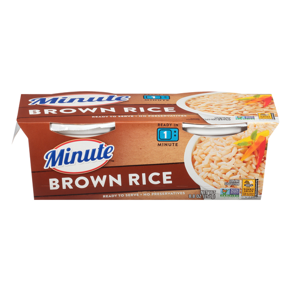 Save On Minute Ready To Serve Whole Grain Brown Rice Cups 2 Pk Order Online Delivery GIANT